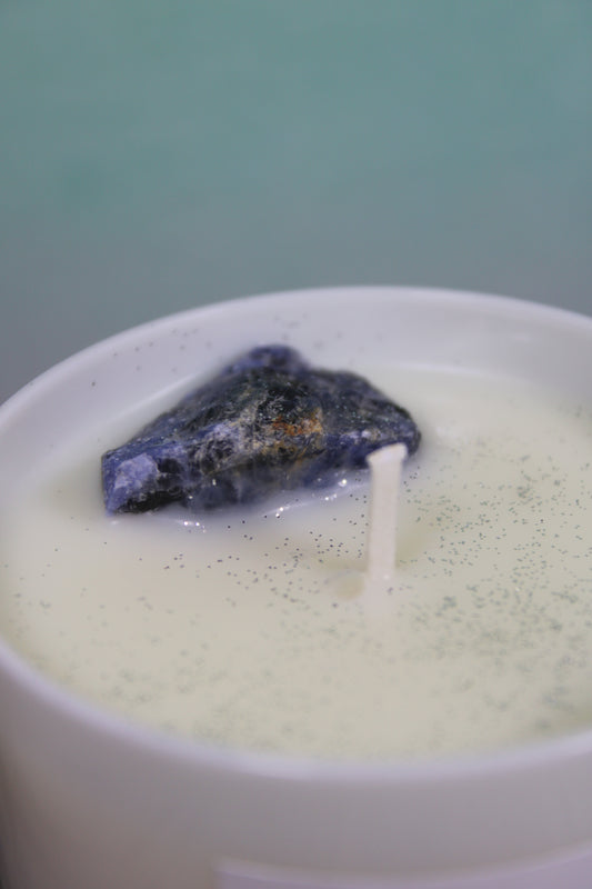 Sodalite Candle 💙 Handmade by Astral Eclipse
