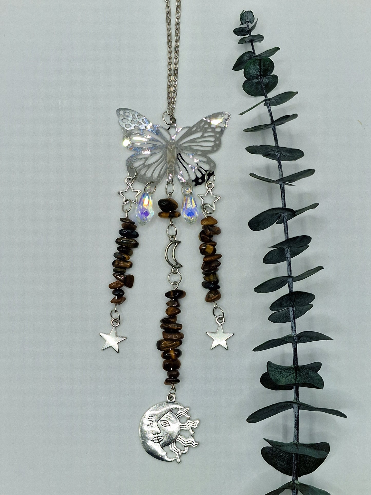 Schmetterling Sonnenfänger/Suncatcher in Silber