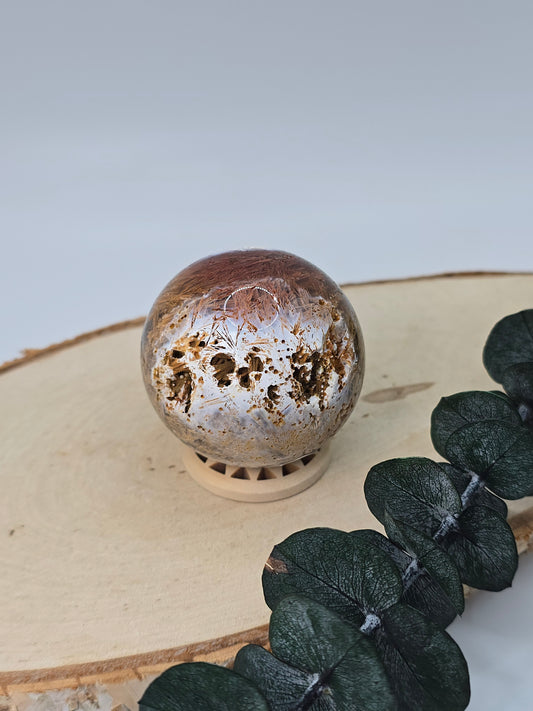 Sagenit Achat Kugel 🍁 YT52