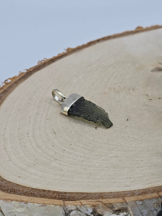 Moldavit Anhänger S925 💚 HK64