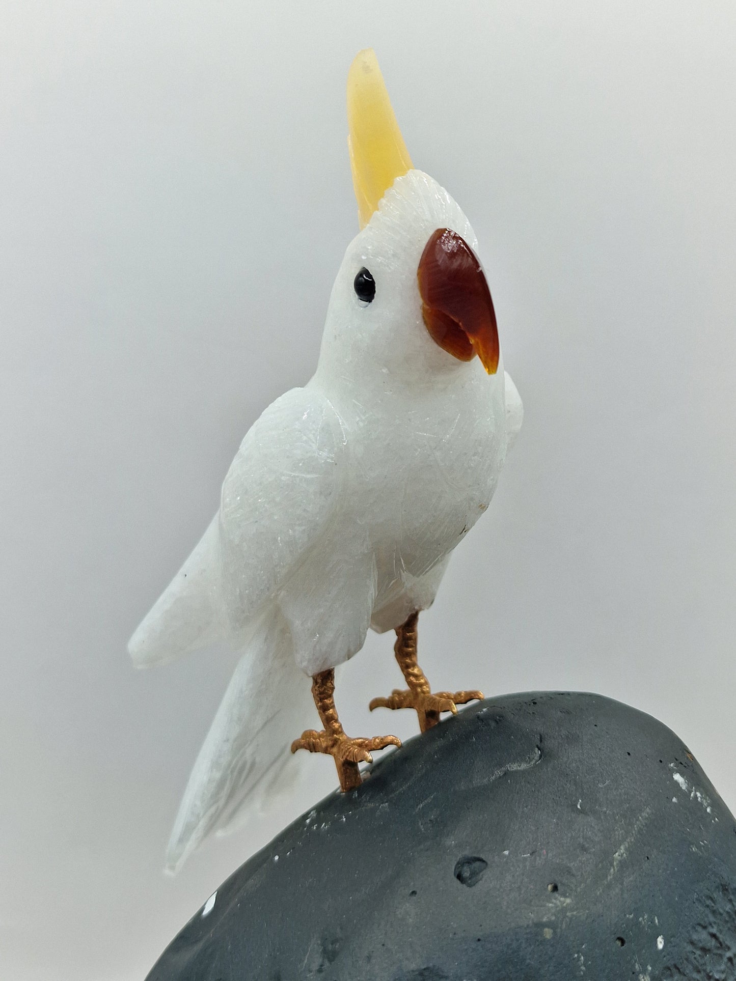Kakadu auf Amethystgeode 🐦 VB159