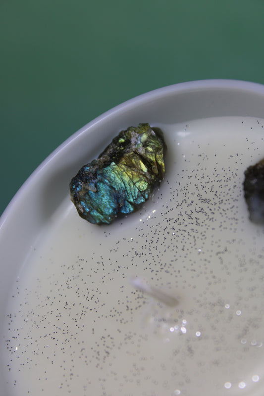 Labradorite Candle 🌈 Handmade by Astral Eclipse
