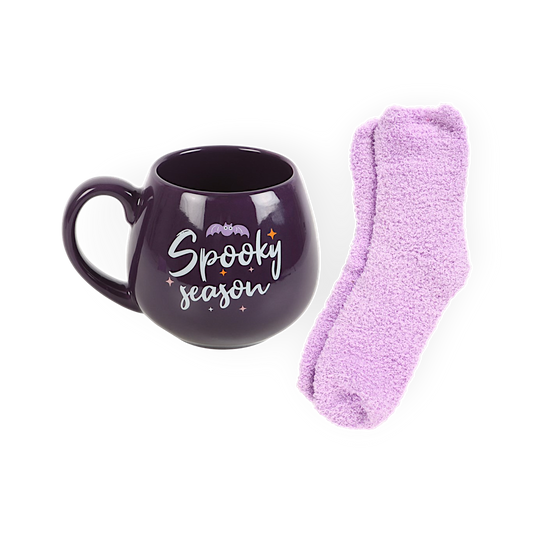 Spooky Season Tasse mit Kuschelsocken ☕️