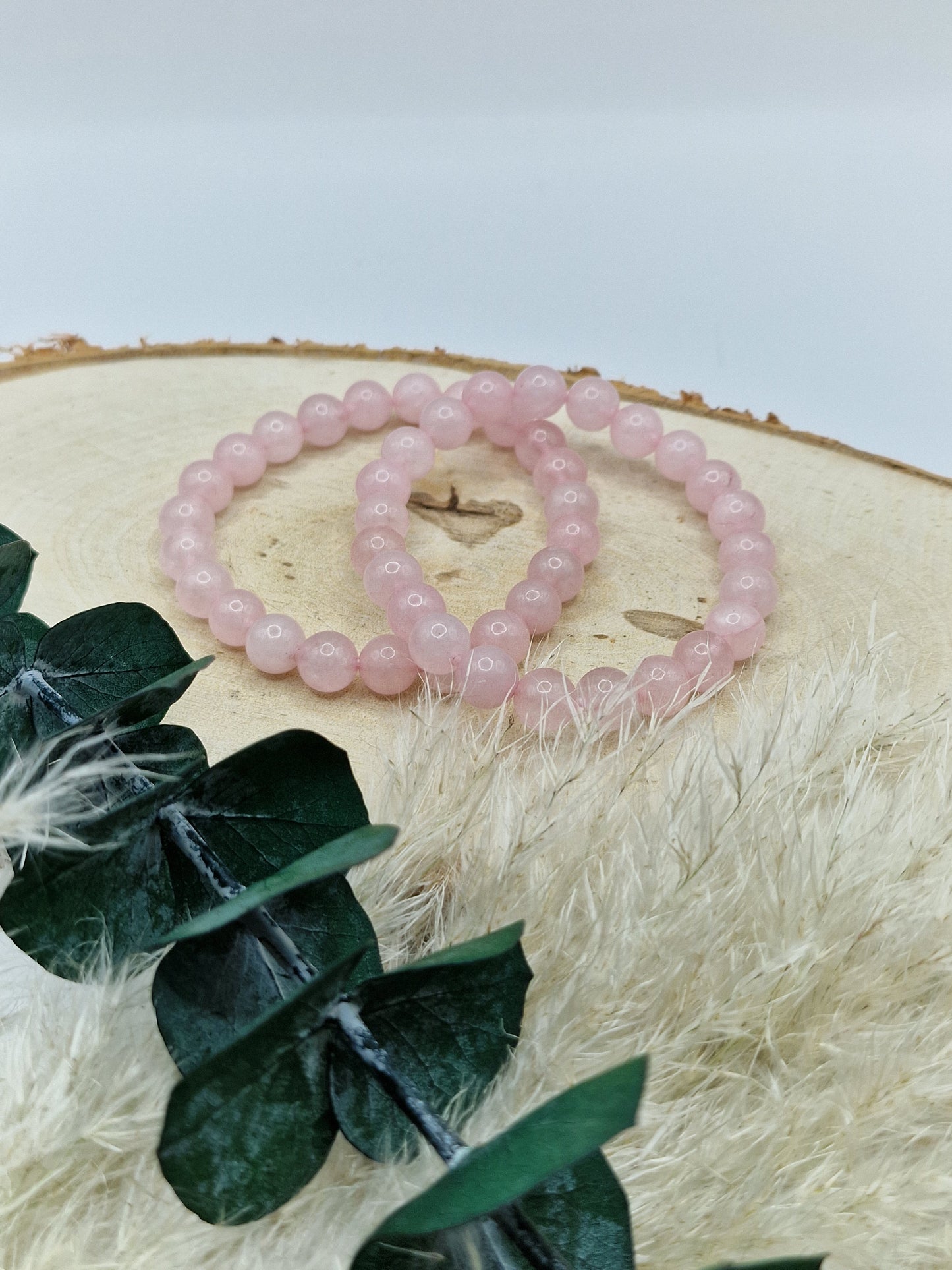 Rosenquarz Kugelarmband 8mm 🌹