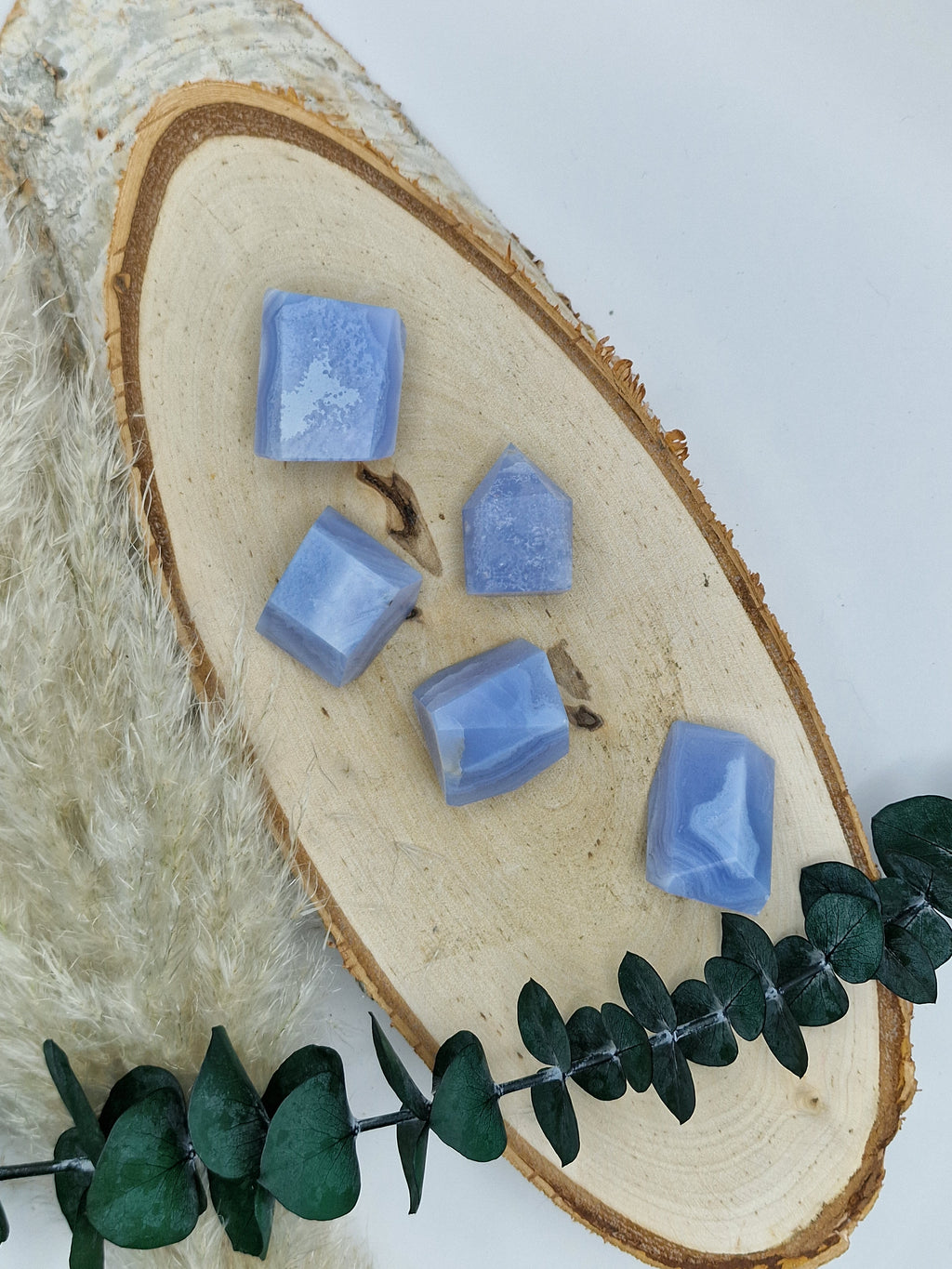 Blauer Chalcedon/Blue Lace Agate 💙 Freiformen
