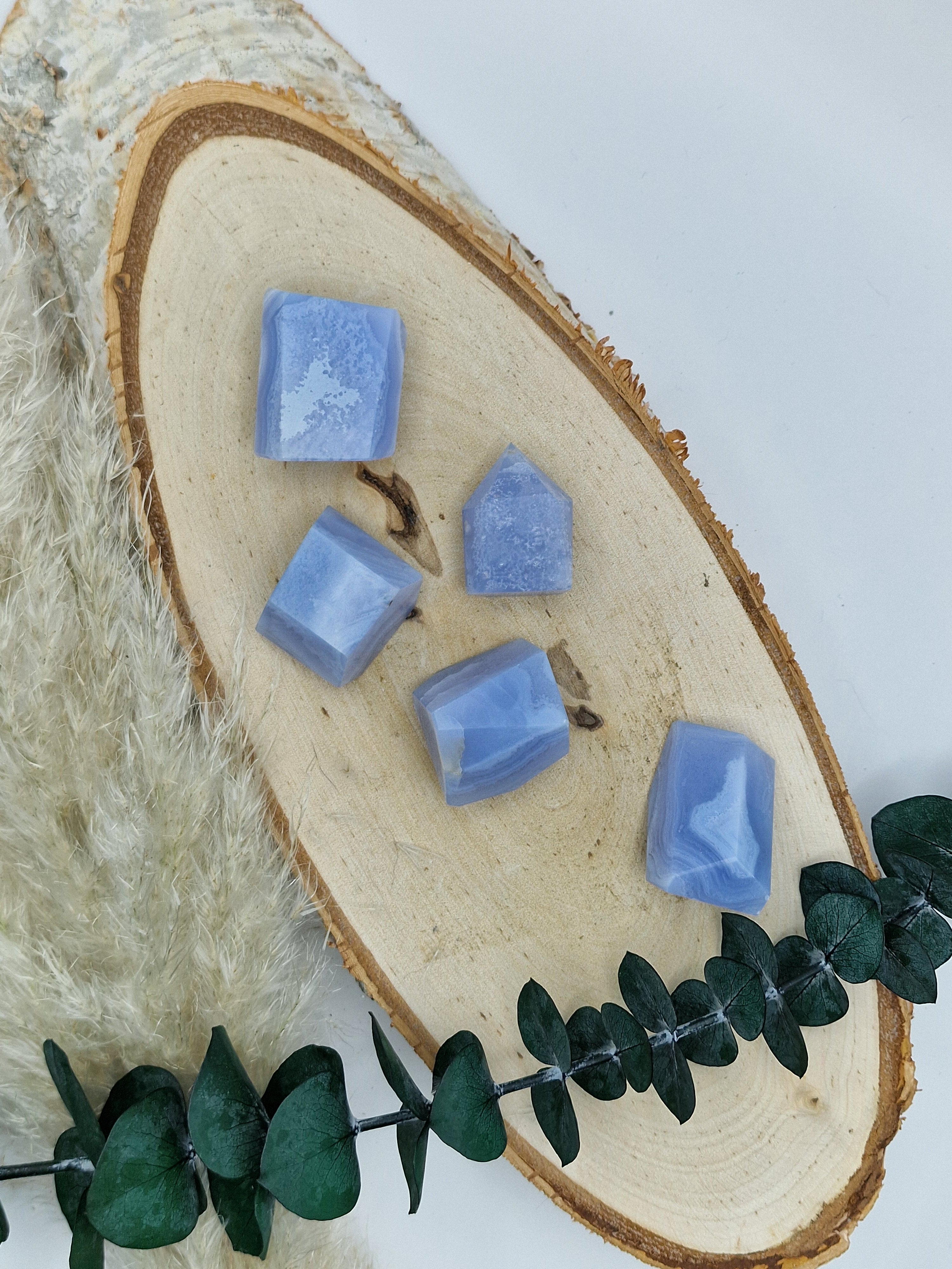 Blauer Chalcedon/Blue Lace Agate 💙 Freiformen