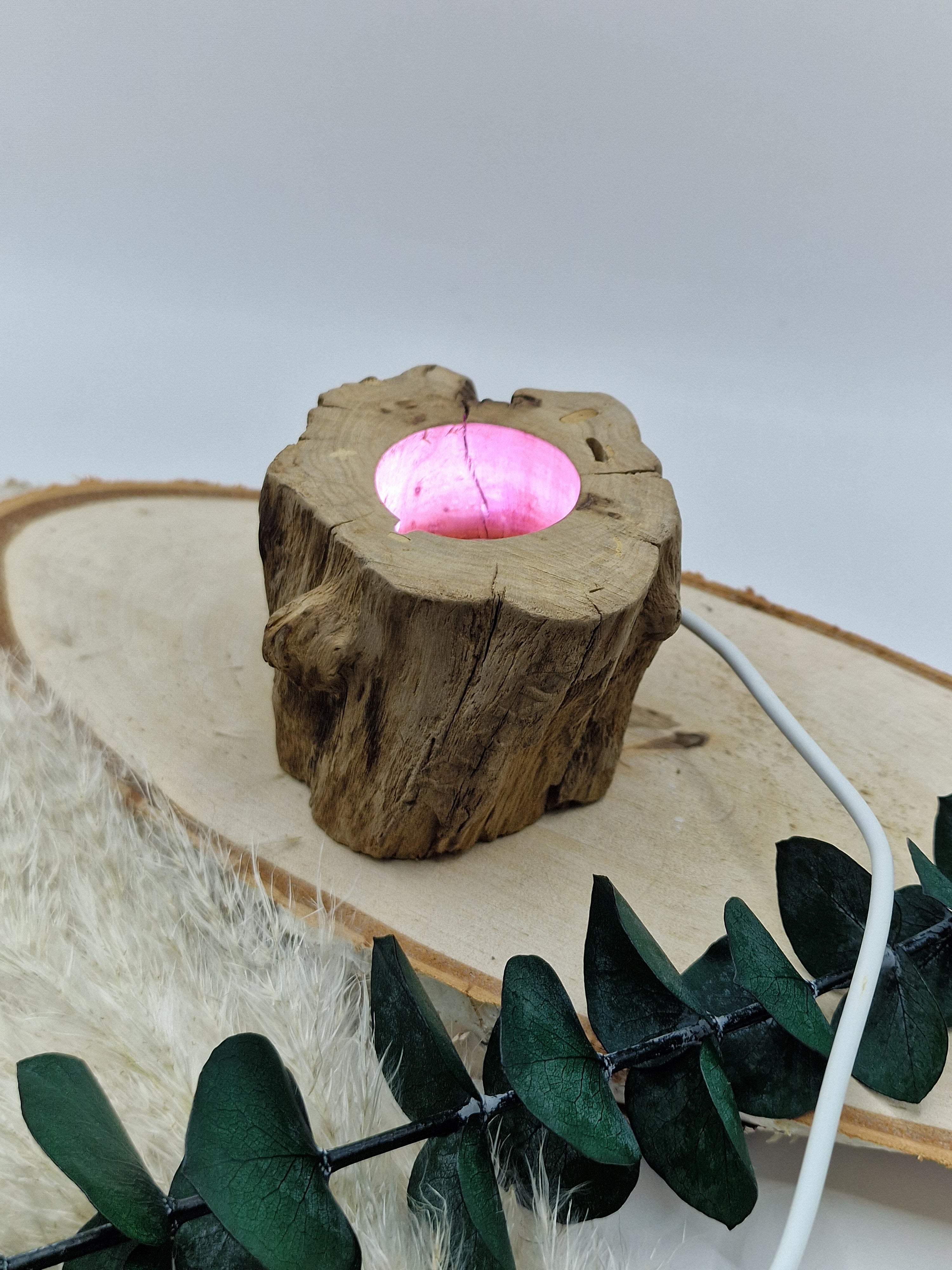 Holz LED-Kugelständer 🪵