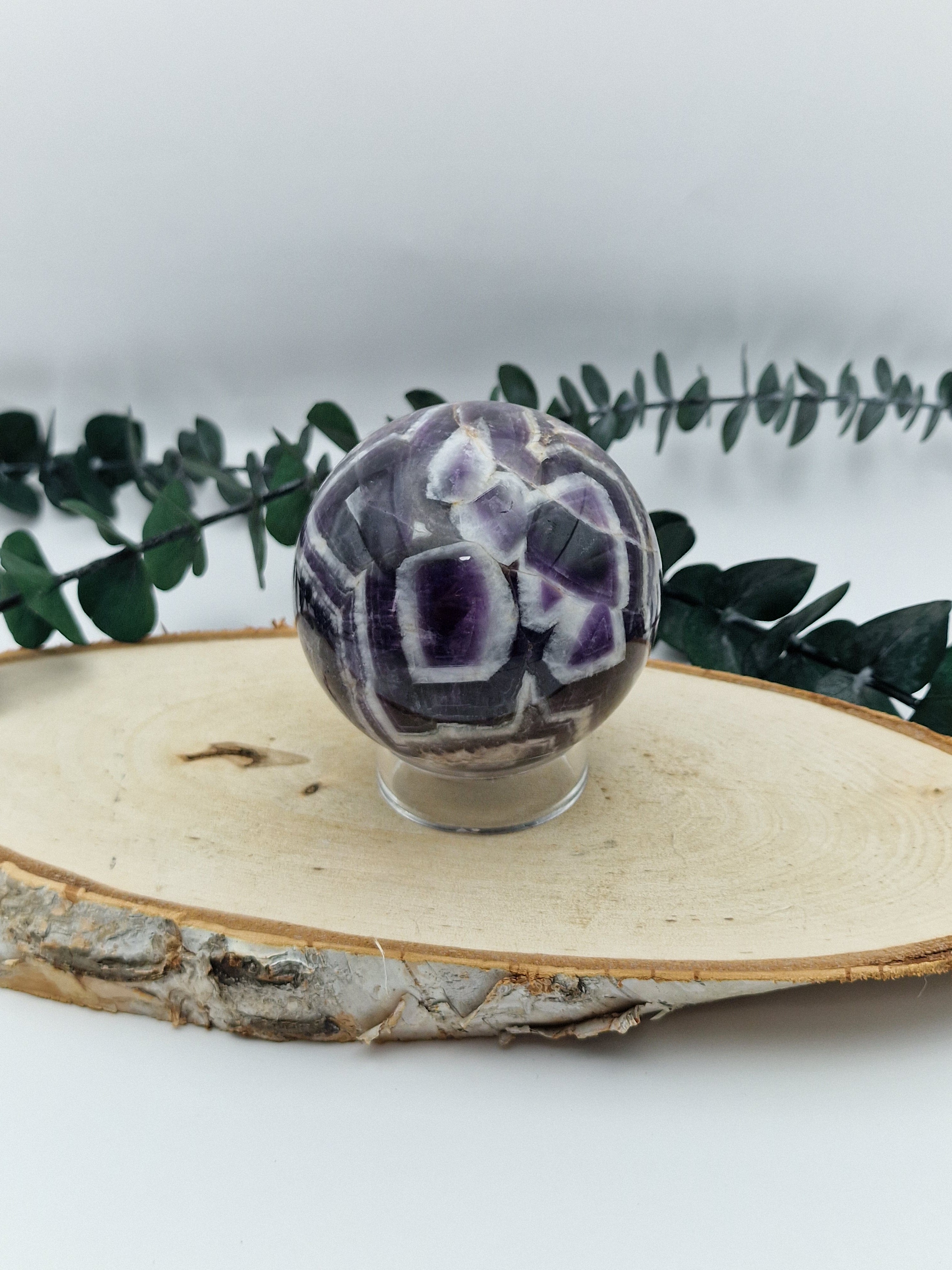 Chevron Amethyst Kugel 💜 CA60