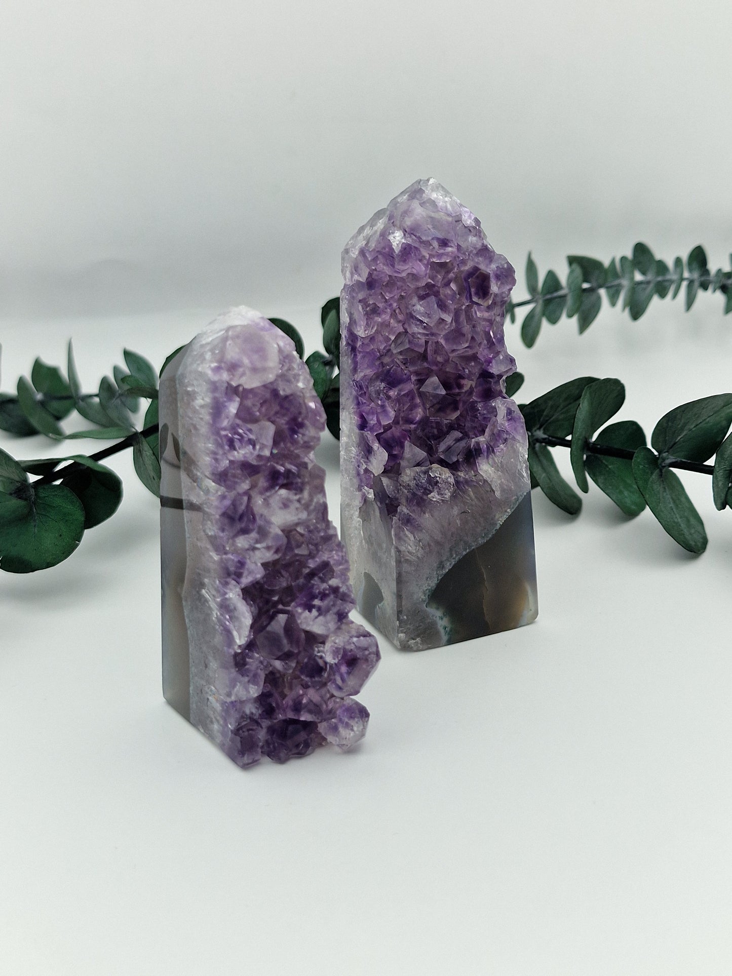 Amethyst mit Achat Türme 💜 B-Ware