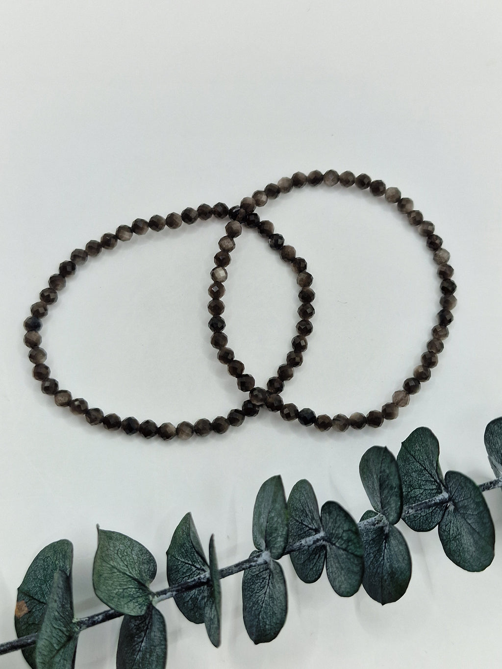 Silberobsidian Armband Facettiert 🖤 SO12
