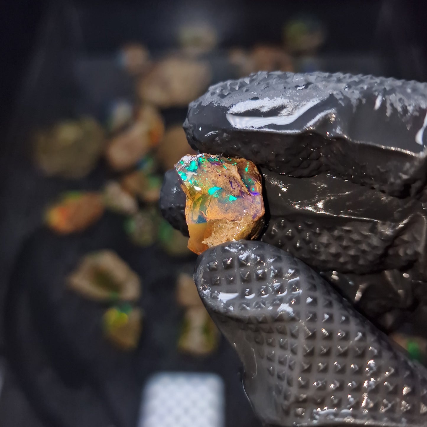 Wasseropal aus Äthiopien 🌈 3,84g