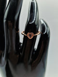 Mosambik Rosenquarz Ring 🌹 T24
