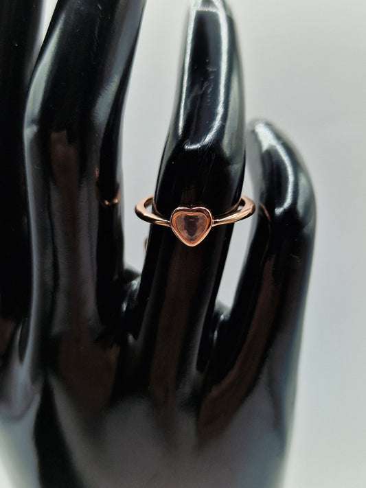 Mosambik Rosenquarz Ring 🌹 T24