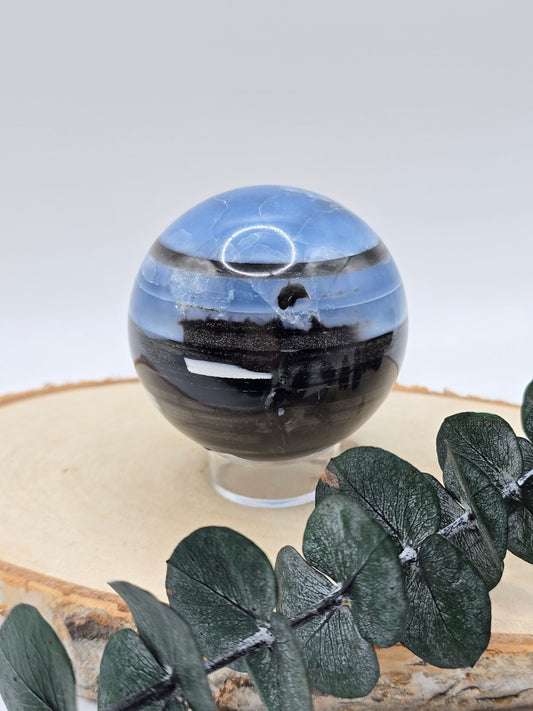 Blaue Opal Kugel 💙 TG82