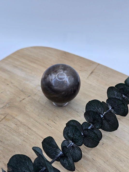 HQ Schwarze Mondstein Kugel 🌕 JQ64