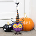 🦉 Halloween Eulen Dekofigur