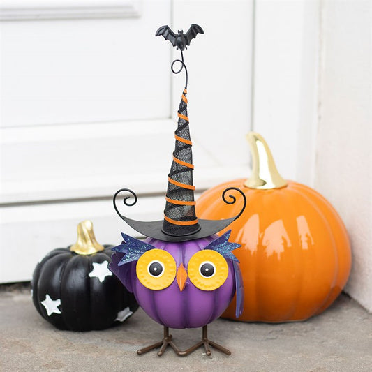 🦉 Halloween Eulen Dekofigur