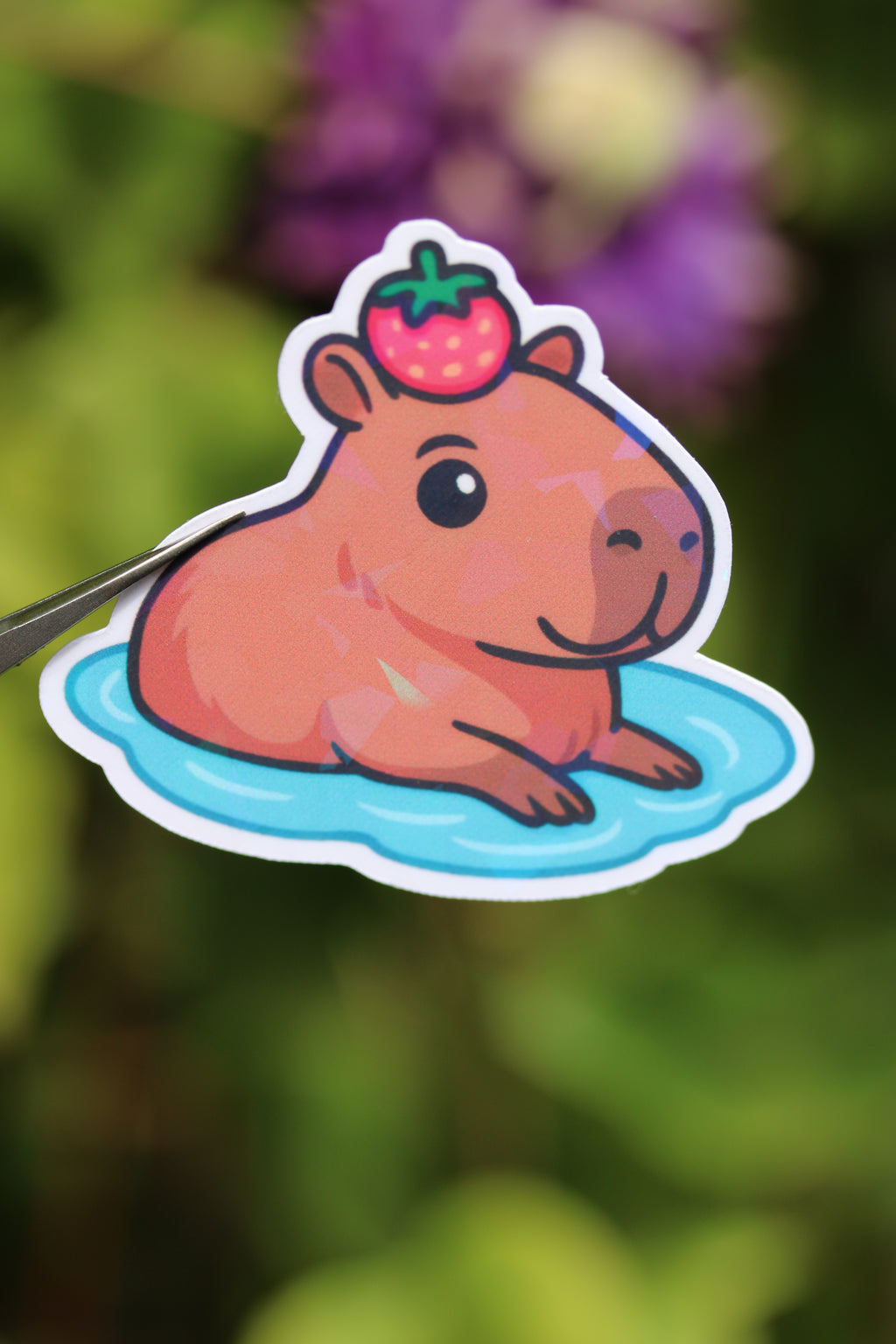 Isabell das Capybara - Sticker/Magnetisches Lesezeichen 🍓