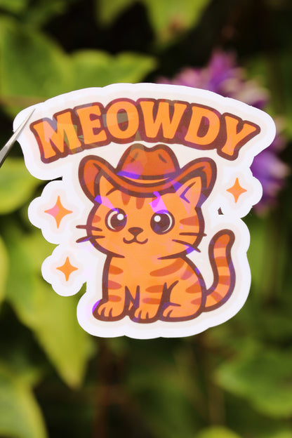 "Meowdy" - Sticker 🤠