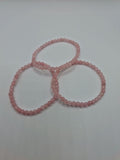 Rosenquarz Kugelarmband 4mm