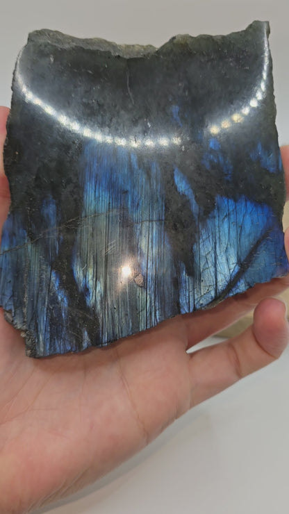 Labradorit Scheibe 🌈 SC37