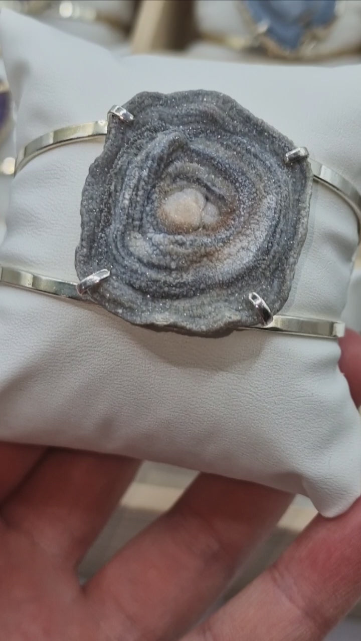 Chalcedon Armreif Silber ✨️ G32