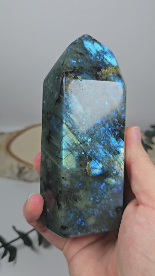 Labradorit Turm 🌈 LT76
