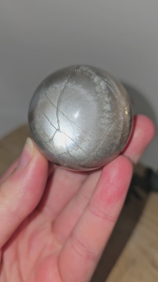 HQ Schwarze Mondstein Kugel 🌕 JC81