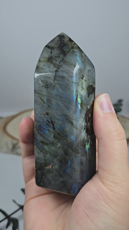 Labradorit Turm 🌈 LT48