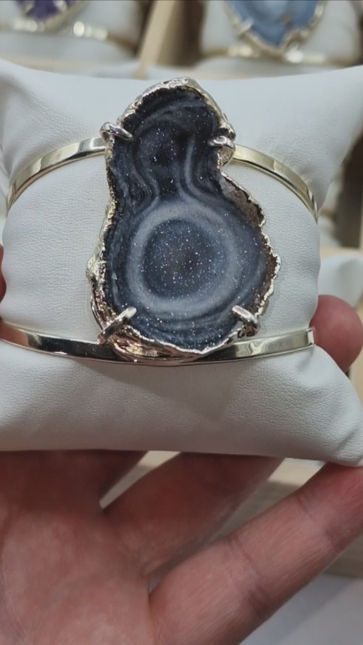 Chalcedon Armreif Silber ✨️ K32