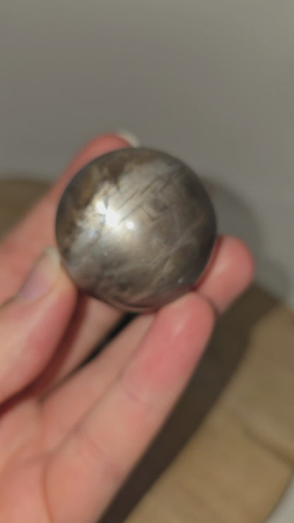 HQ Schwarze Mondstein Kugel 🌕 JQ64