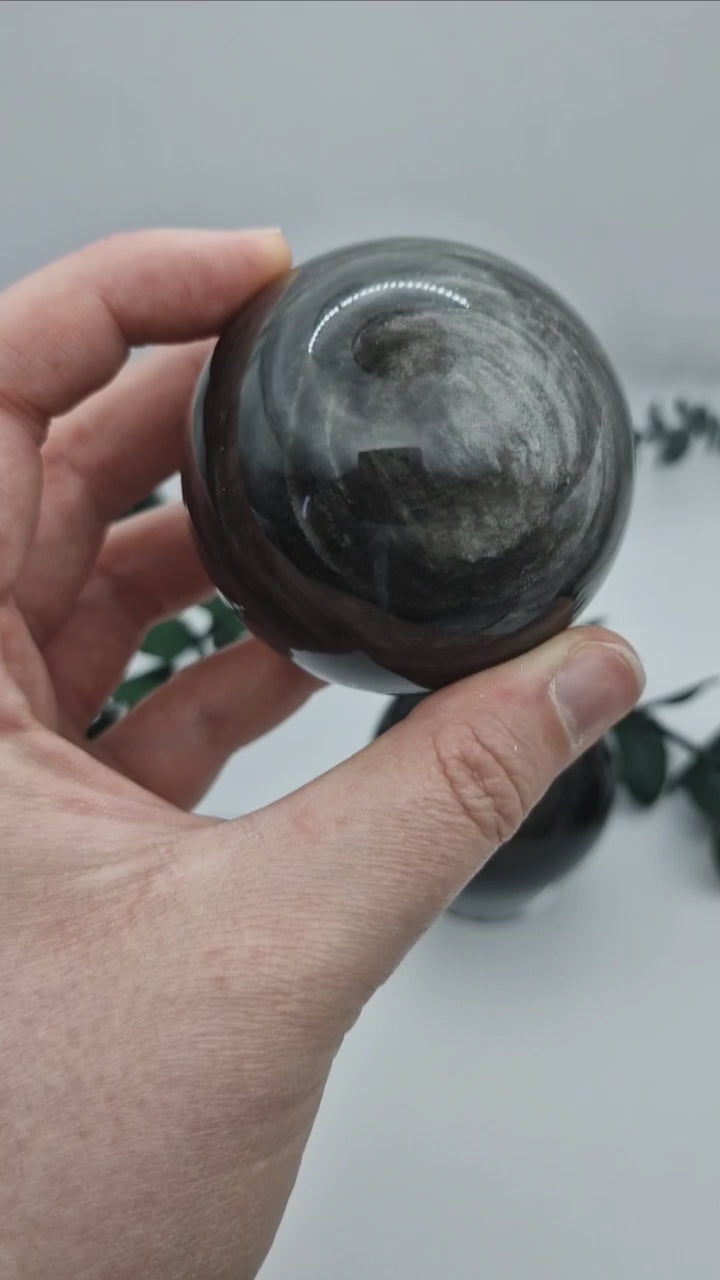 Silberobsidian Kugeln 🖤