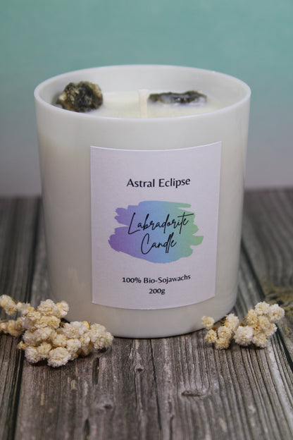 Labradorite Candle 🌈 Handmade by Astral Eclipse
