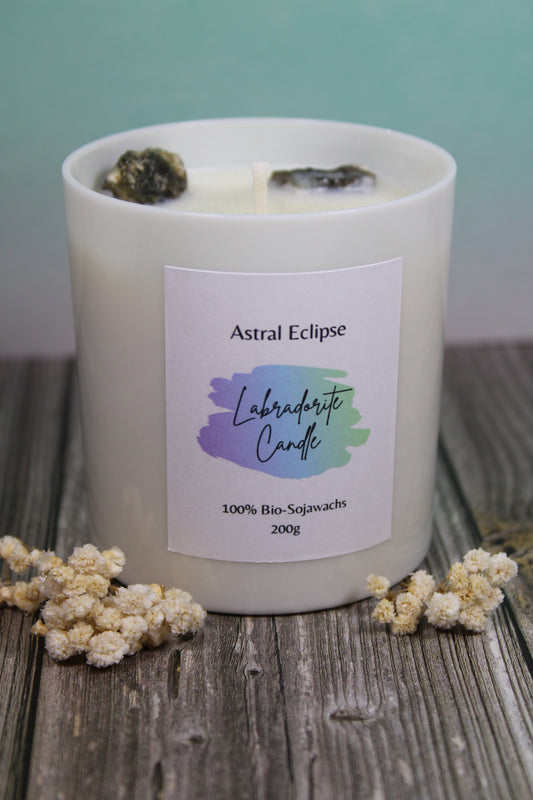 Labradorite Candle 🌈 Handmade by Astral Eclipse