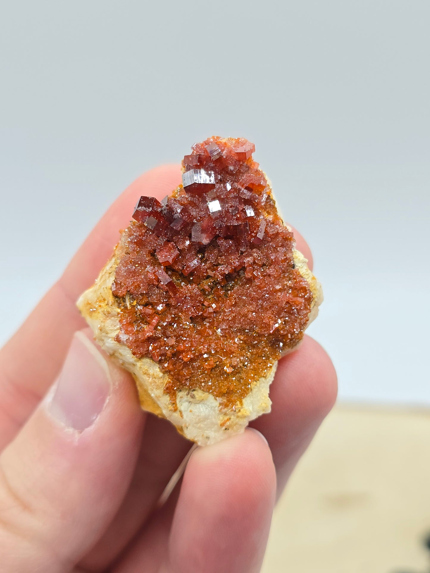 Vanadinit auf Baryt aus Marokko 🔥 7 – 20€