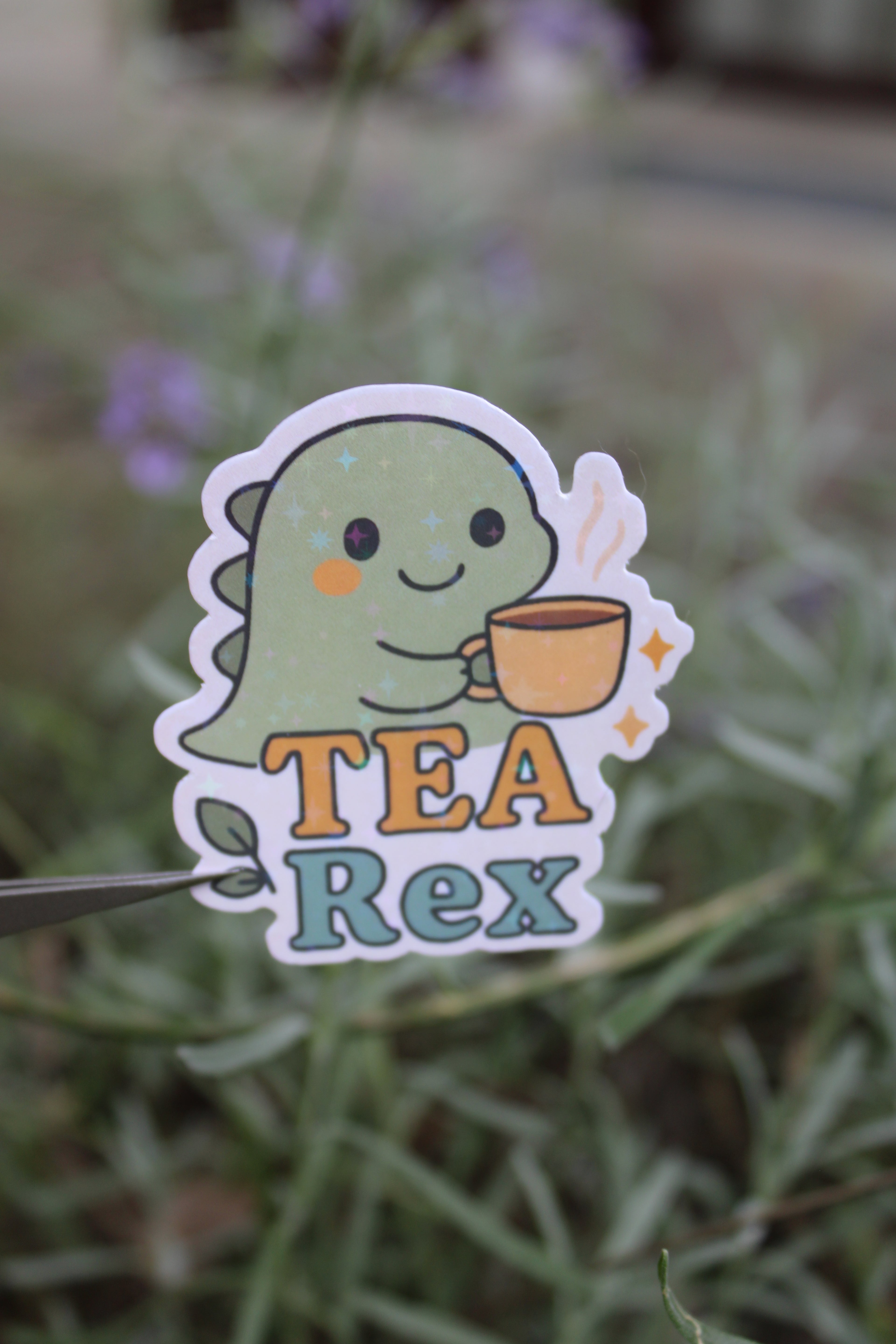 "Tea Rex" - Sticker/Magnetisches Lesezeichen 🦖