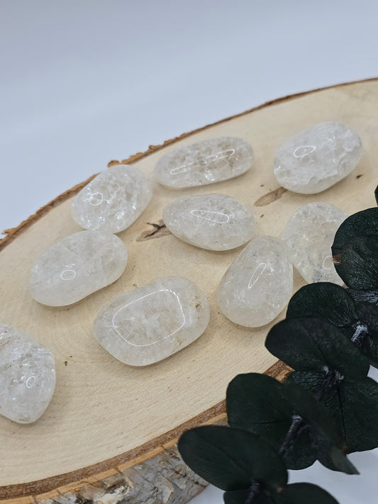 Crackle Quartz Bergkristall Trommelsteine 🤍