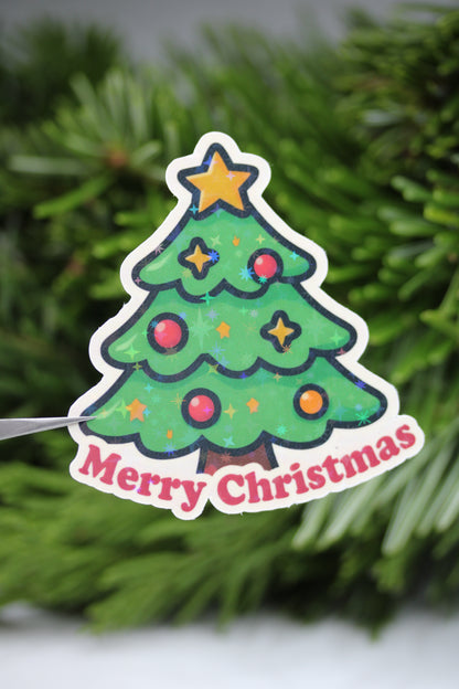 Merry Christmas - Sticker/Magnetisches Lesezeichen 🎄