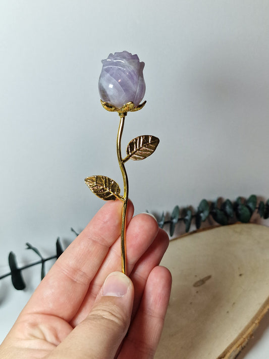 Chevron Amethyst Rose 🌹