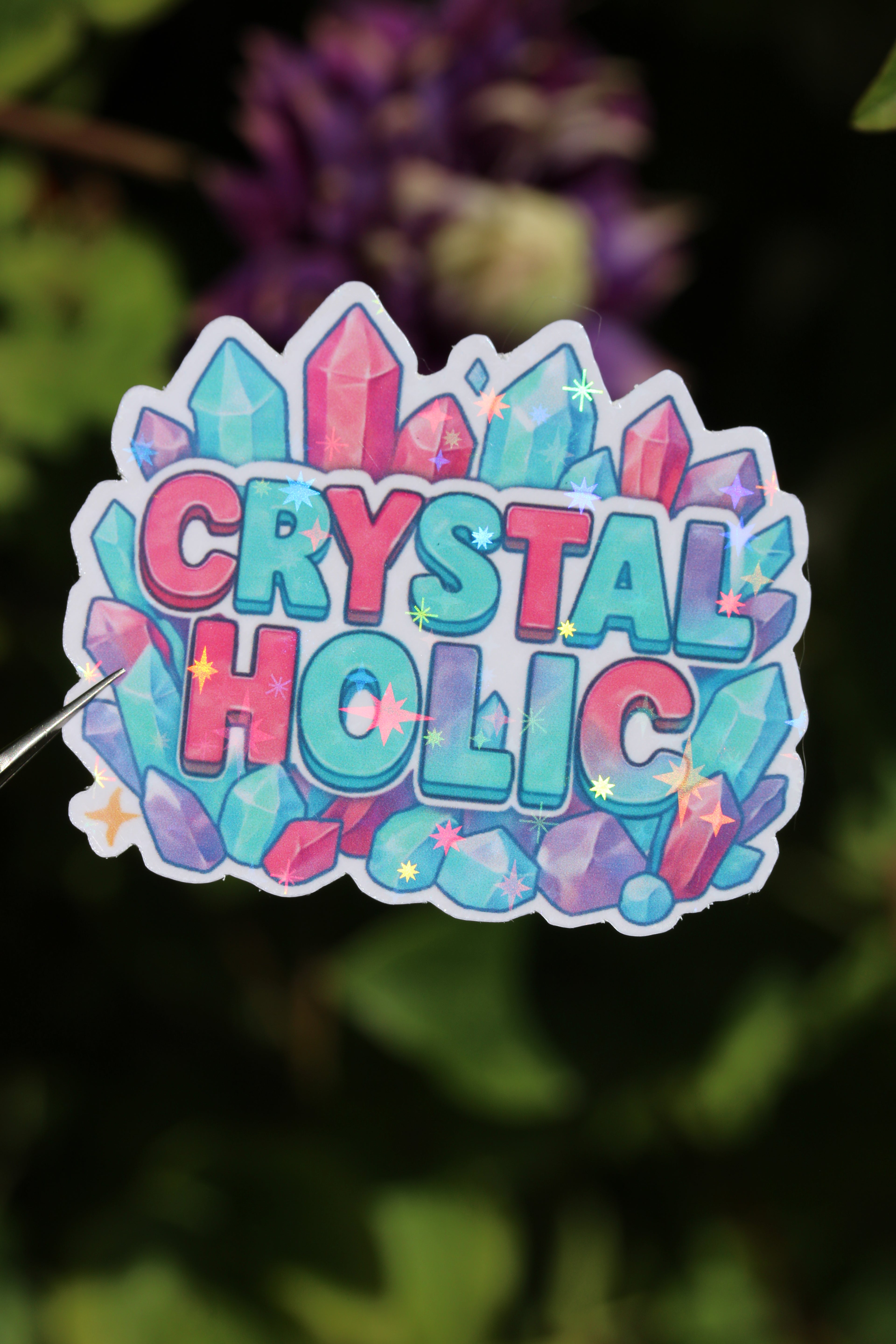"Crystalholic" - Sticker/Magnetisches Lesezeichen 🔮