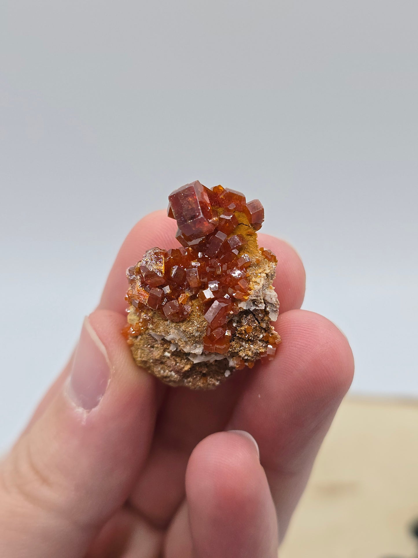 Vanadinit auf Baryt aus Marokko 🔥 7 – 20€