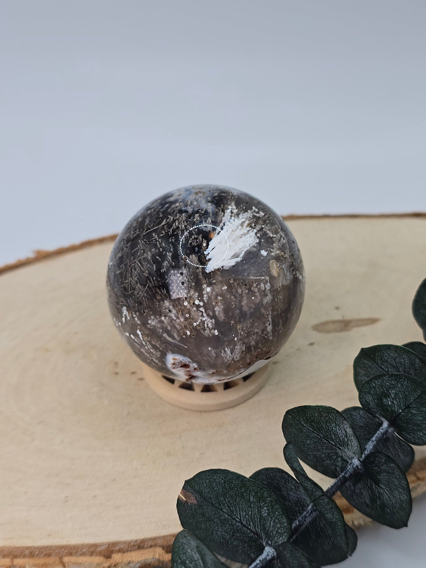 Sagenit Achat Kugel 🍁 SA56