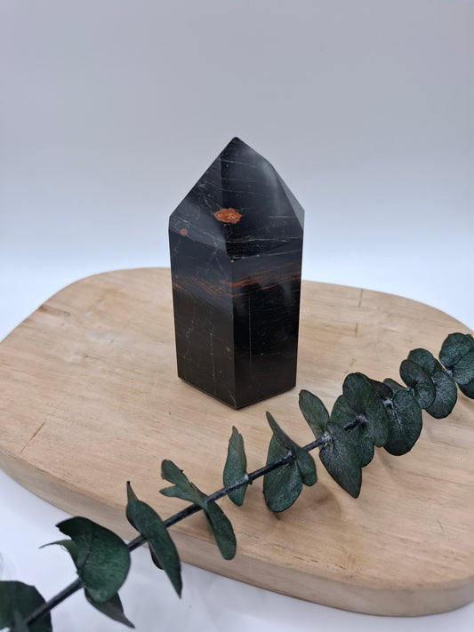 Schwarzer Turmalin Turm 🖤 AE105