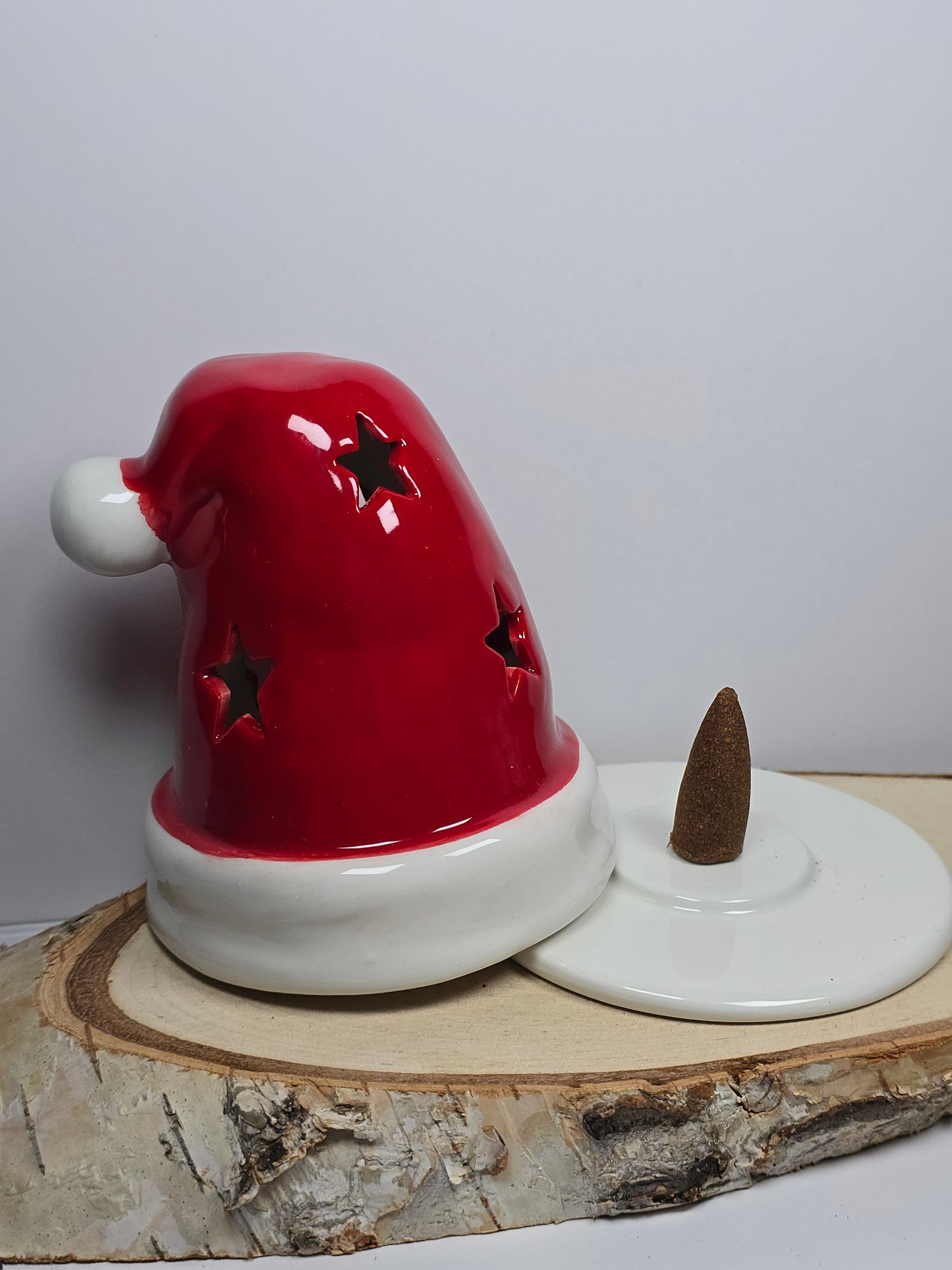 Weihnachtsmütze für Räucherkegel 🎅