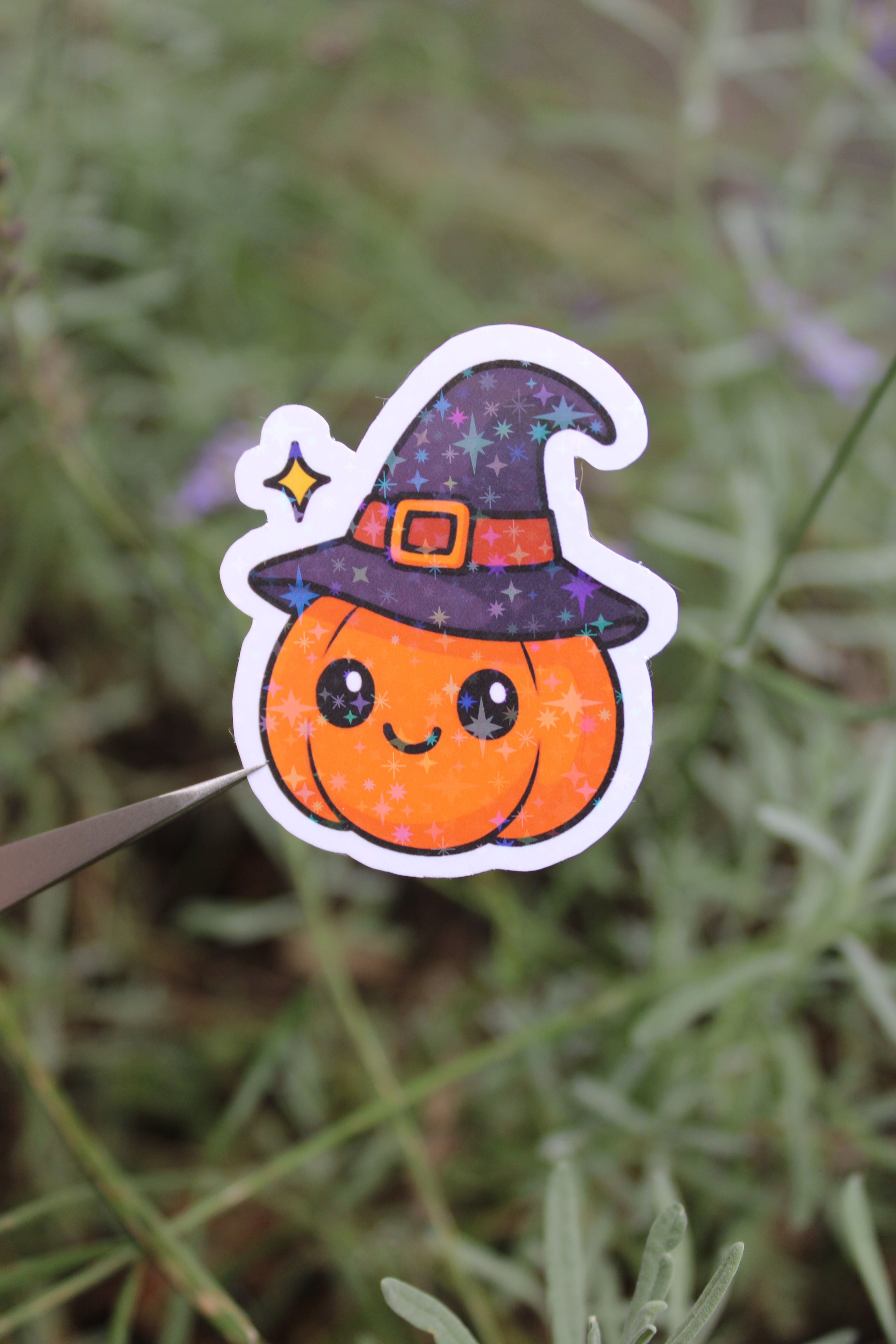 Carlos der Kürbis - Sticker/Magnetisches Lesezeichen 🎃