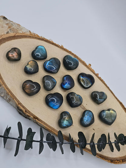 High Quality Mini Labradorit Herzen 🌈