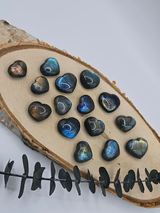 High Quality Mini Labradorit Herzen 🌈