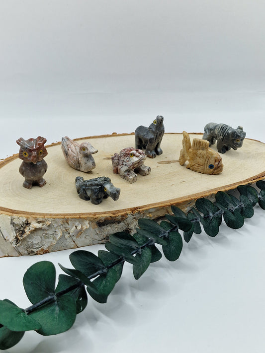 Tiere aus Speckstein 🐃🦆