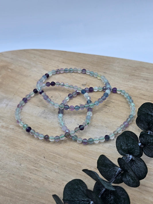 Fluorit Armband Facettiert 🌈 F16