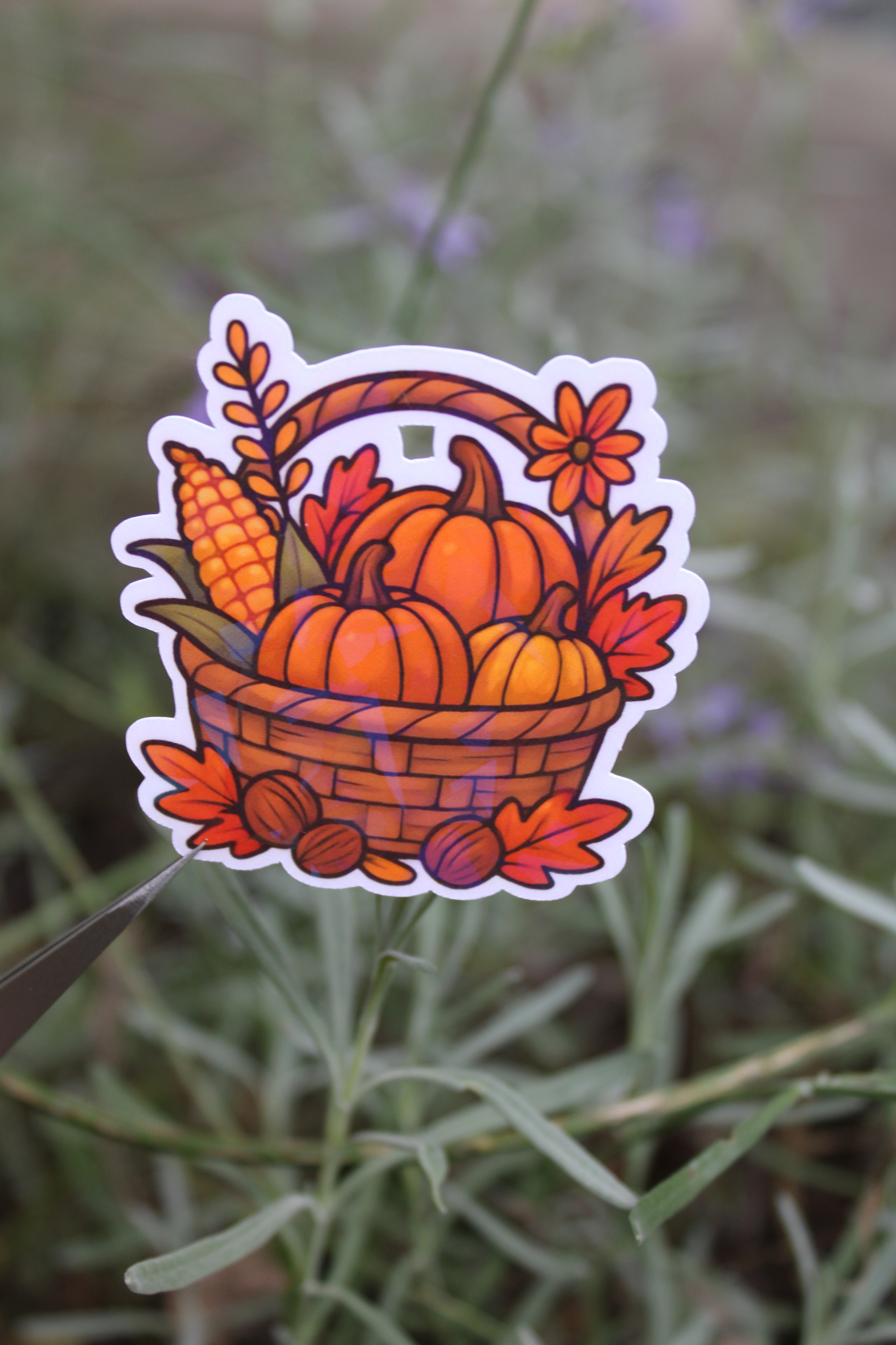 Erntekorb - Sticker/Magnetisches Lesezeichen 🌽
